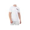 Puma Big Logo Short Sleeve T-Shirt Men Tops White 855072-02