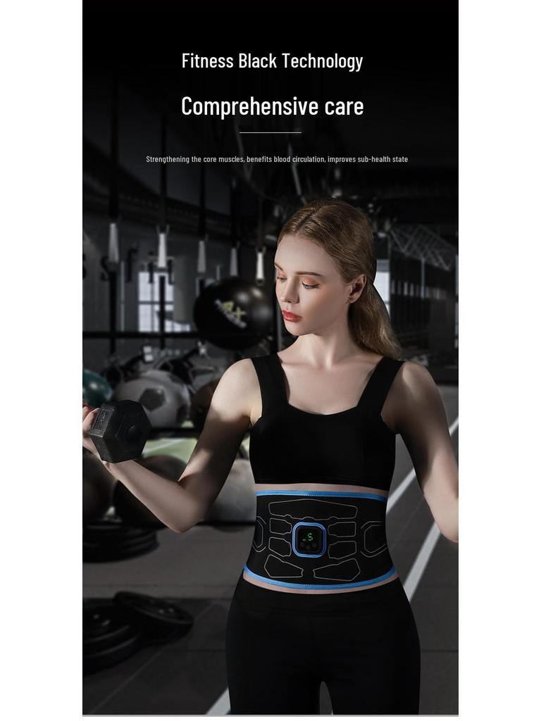 Smart EMS Abdominal Trainer: Electric Muscle Stimulator & Toning Waist Belt for Fitness and Massage