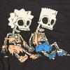 [USED] The Simpsons Halloween Skull T-Shirt, Size L, Black