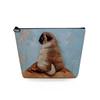 Women Dog Print Cosmetic Bag Toiletries Organize Travel Storage Case 6725