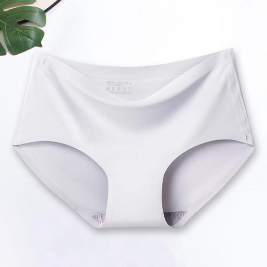 Women Mid-rise Cotton Crotch Briefs Hip Lifting Summer Breathable Comfortable Safe Thin Elastic Ice Silk Seamless Underwear Panties Inside Wear