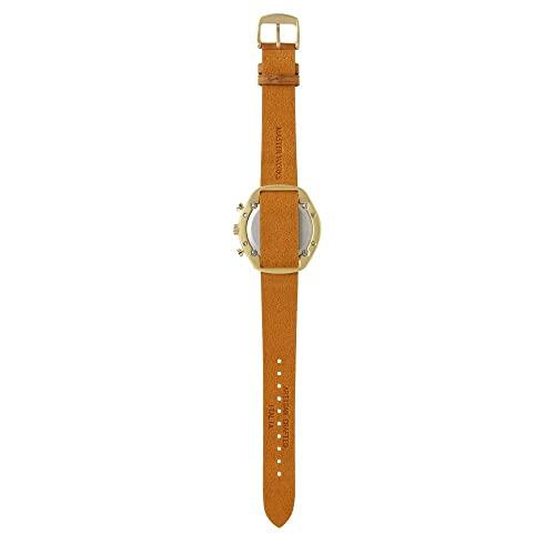 MASTER WORKS Quattro 002 MW07YB-EDLBO8 Men's Watch, Made In Japan, Quartz Movement, 41mm, Leather Strap, Chronograph, Brown