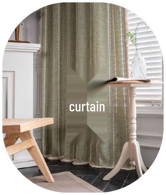 Imanqi Yun Floral Jacquard Halbverdunkelnde Küchen- & Erkerfenstervorhänge