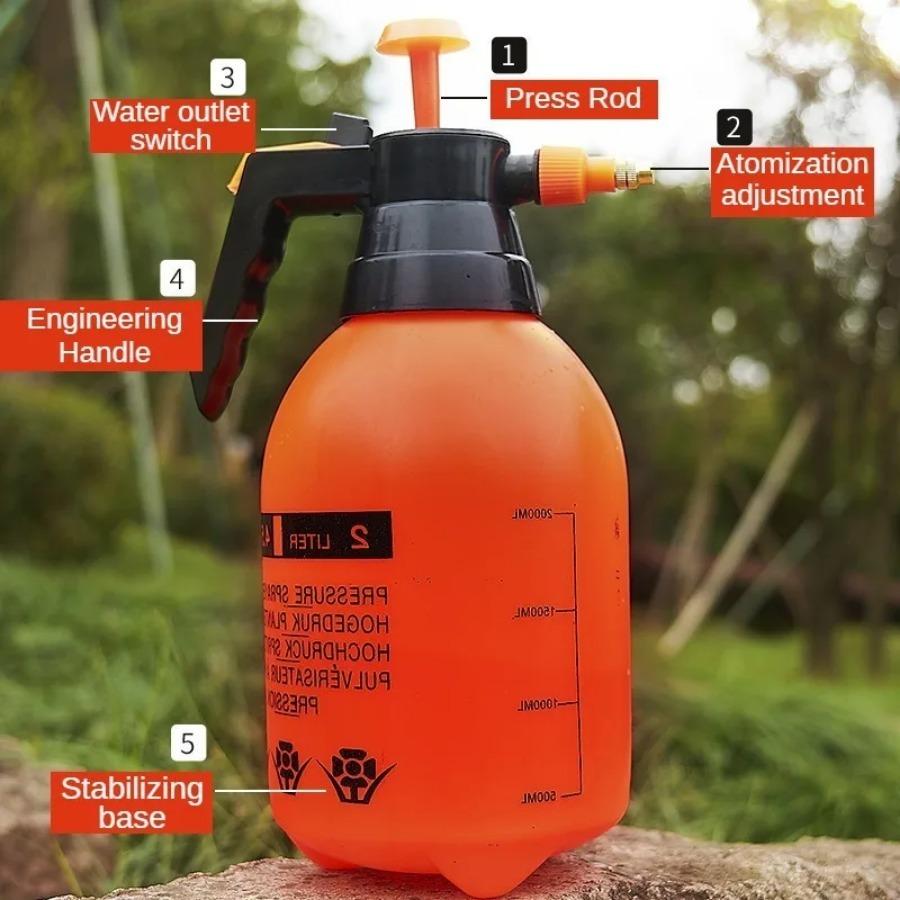 2L Gardening Watering Can Watering Pot Air Pressure Car Cleaning Handheld Watering Can