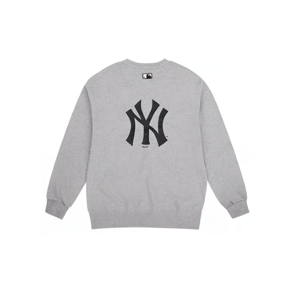 MLB NY Long Sleeve Loose Classic Printed Letter Crewneck Sweatshirt Unisex sweatshirt Light-Gray 31MTC2941-50M