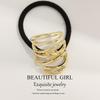 Minimalist Metal Hair Ring - New Korean Style High-End Ponytail Tie Rubber Band.
