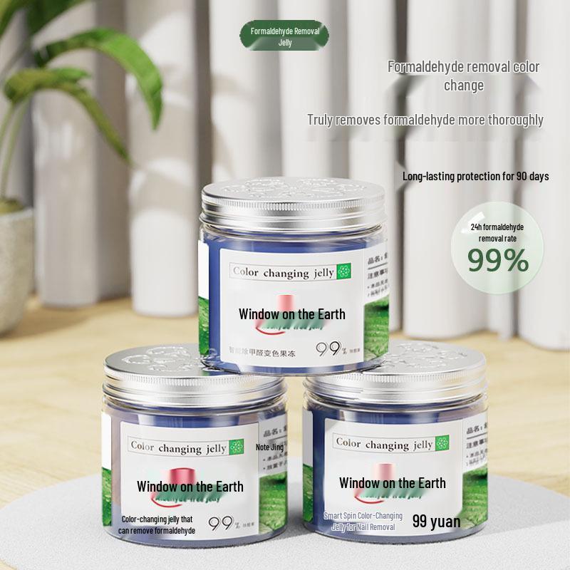Farbwechselnde Formaldehydentfernungs-Gelee - Luftreinigender Geruchsentferner für neue Häuser und Autos