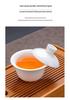 Jade White Porcelain Gongfu Tea Set: Elegant Gift for Anniversaries and Business Events