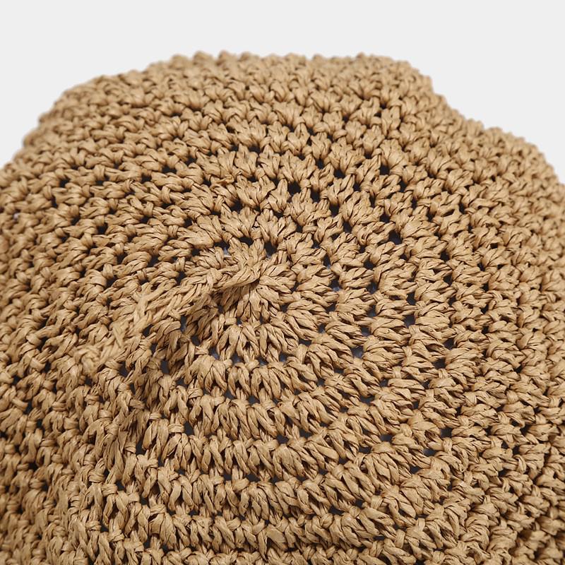 Handmade Retro Straw Beret: Breathable Korean-Style Summer Hat for Women