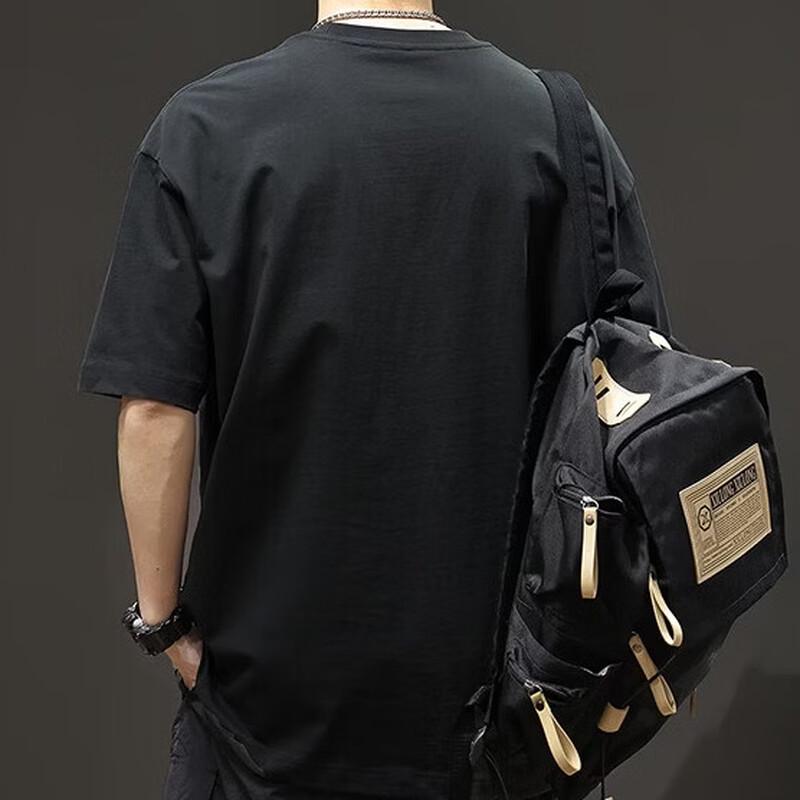 Mark Fairwhale Men's Summer Loose Round Neck Short Sleeve T-Shirt