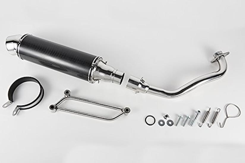 Bike Parts Center Cygnus X SE12J SE44J Custom Carbon Exhaust System 203202 -