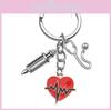 Modern Minimalist Heart Shaped Keychain For Healthcare Workers Ideal For Graduation And Holidays