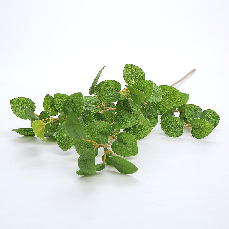 Elegant Artificial Eucalyptus Gold Coin Leaf Stem for Wedding Decor
