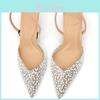 Elegant Pvc Lowback Sandals With Pearl Decor For Spring And Fall