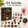 Christmas Advent Calendar Box Set with -Day Countdown and 2D Festive Design