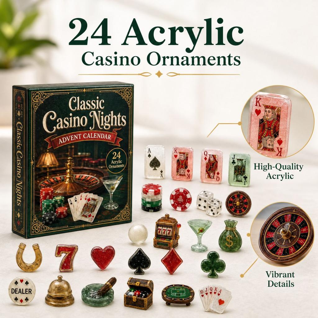 Christmas Advent Calendar Box Set with -Day Countdown and 2D Festive Design
