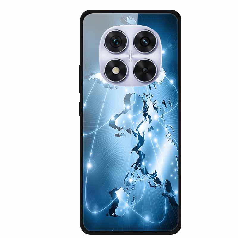 Tempered Glass Case For Redmi Note 14 Pro Coque 14Pro Flowers Phone Cases For Xiaomi Redmi Note14 Pro Hard Back Cover Case Funda