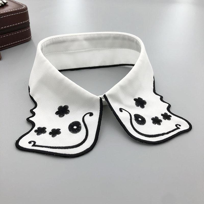 Beading Fake Collar Women Elegant Diamond Detachable Collars for Woman False Shawl Shoulder Wrap Lapel False Collars Woman Tie