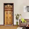 2pcs Luxury European Gold Decorative Door Wall Stickers Self-adhesive Removable Living Room Entrance TV Background Wall Decorati