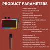 Retro Karaoke Wireless Bluetooth Speaker Microphone All In One Outdoor Family Gathering Set KTV Dual Mic LED
