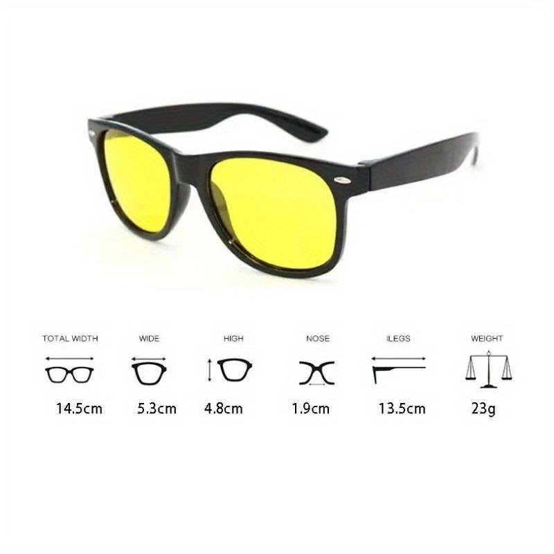 Унисекс квадратные желтые линзы — фото 9