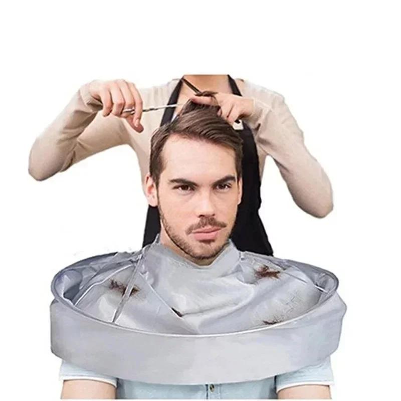 Hair Cut Umbrella&Hairdressing 3pcs/set Capes Haircut Cloak Cloth Hair Dye Three-Dimensional Breathable Household Haircut Tool