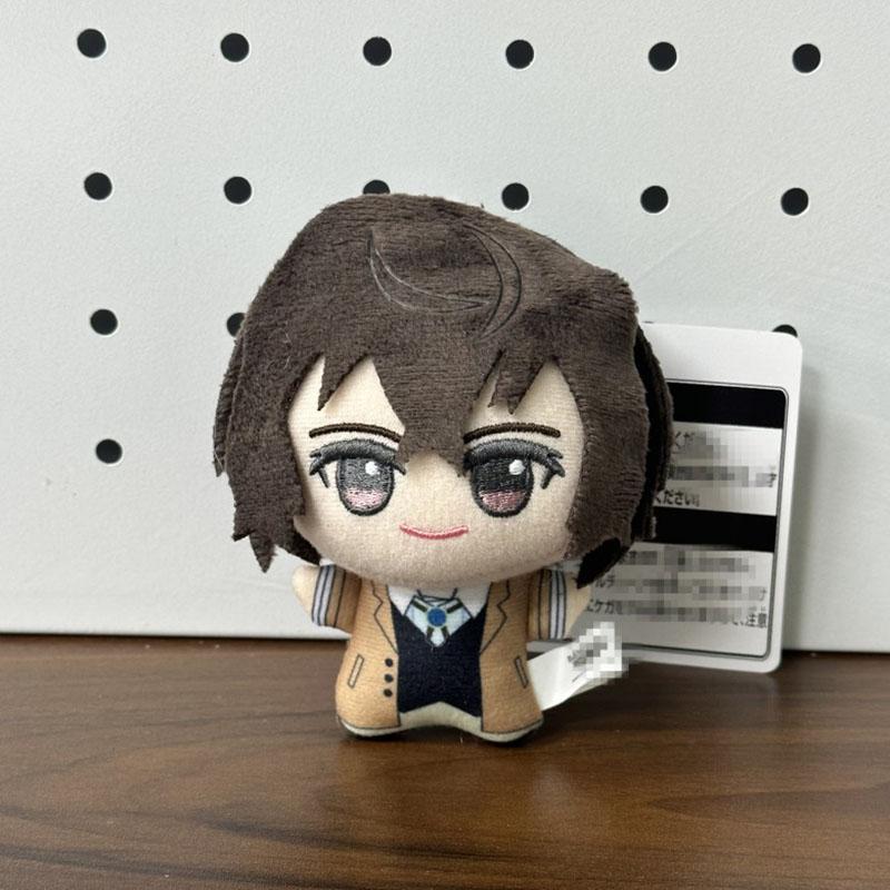 10cm BSD Dazai Osamu Plush Doll Nakahara Chuuya Nakajima Atsushi Edogawa Rampo Doll Mini Pendant Keychain Super Cute Toy Gifts