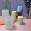 Spiral Cylinder Silicone Mold For Handmade Scented Candles Car Diffuser Stone Soap Plaster Craft