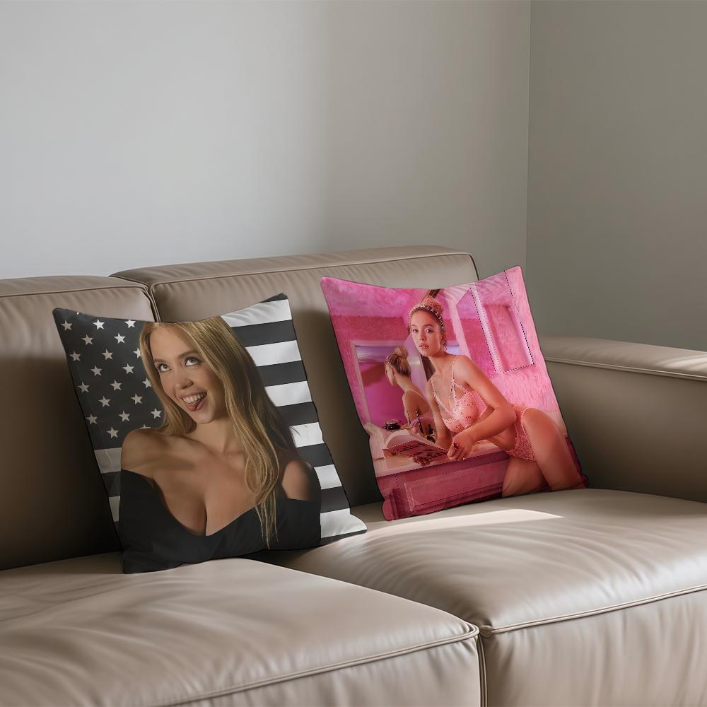 Cushion S-Sweeney Cover Square Sofa Cushion S-Sydney Actor Cover Casual Skin-Friendly Comfortable Pillow Cover