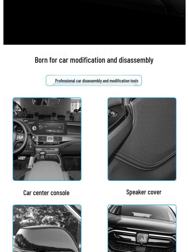 Stainless Steel Pry Bar Car Disassembly Tool for Audio, Door Panel, Console, and Mirror