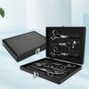 Hairdressing Hair Scissors Storage Box Shockproof Fall Organizer Hard Leather Toolbox Toolkit Barber Tool Shears Storage Case