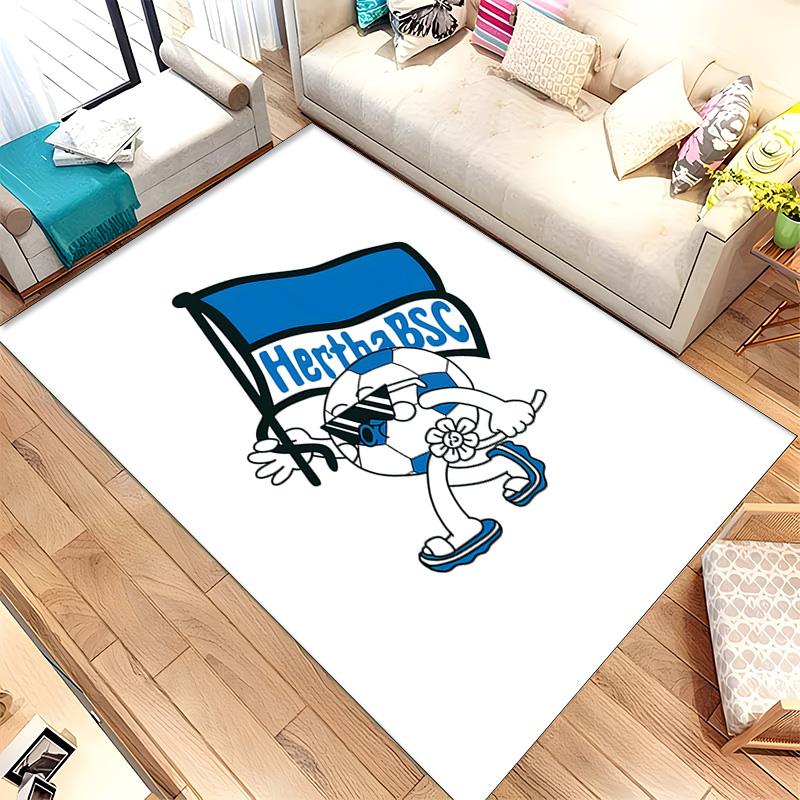 Hertha Berliner Sport Club (19) Rug Suitable For Living Rooms Bedrooms Computer Rooms Dining Areas And Placement Under Tables And Chairs Also An Ideal
