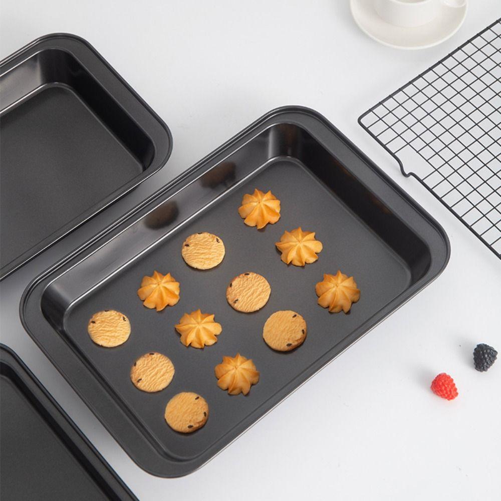 31/37/42/47cm Rectangular Baking Pan Non-Stick Cookie Sheet Easy Clean Baking Tray  Kitchen Use