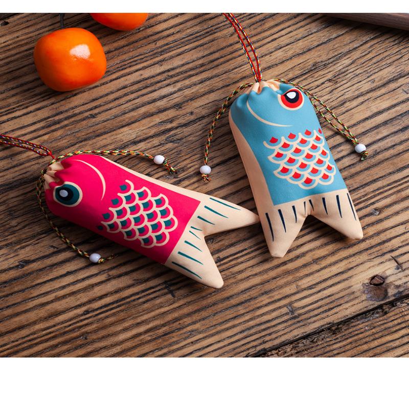 Koi Carp Blessing Bag Pendant Hanfu Decoration Graduation Gift Lucky Pouch Sachet Jewelry Bags Koi Carp Blessing Bag Coin Purse