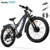 Hedatx TX29 E-Bike 2000W 48V19.2AH Lithiumbatterie Erwachsenen Elektrofahrrad Hydraulische Scheibenbremse 27.5x3.0 Reifen Mountainbike E-Bike