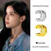 Appointment with the Devil: Kim Yoo Jung's Xi Tong Double Layer Zircon X Pattern Ear Cuff