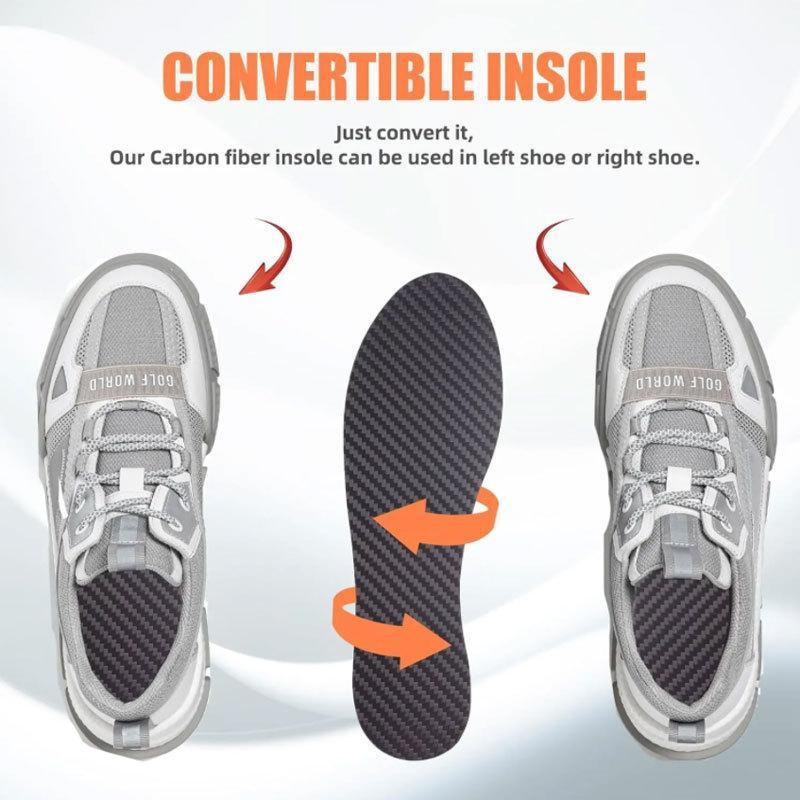 Kohlefaser-Einlegesohle für Herren Laufsport Fußeinlage Atmungsaktive Schuhpolster Damen Sportschuh-Einlage Orthopädische Schuheinlagen Sneaker-Einlegesohlen