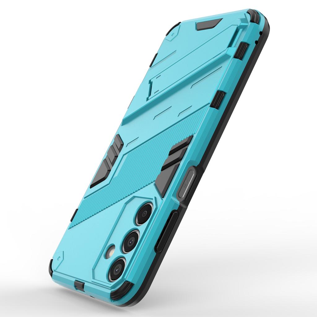 For Samsung Galaxy M15 5G Case Kickstand Anti-Scratch PC+TPU Armour Phone Cover