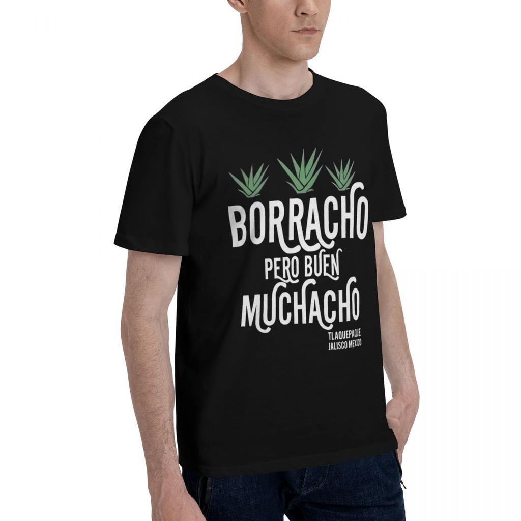 Borracho Buen Muchacho 100 Cotone Casual Traspirante Confortevole Estate Designer Abbigliamento Uomo Uomo Maglietta