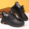 Winter Old North Cloth Shoes Men's Cotton Shoes Piled and Thickened To Keep Warm Middle-aged and Elderly Father Shoes Waterproof and Non-slip