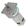 Hilitand DC12V24V 35W Mini DC Gear Motor, Metal, Adjustable Speed, High Torque, CWCCW, XD-60GA775 (24V, 300 rpm)