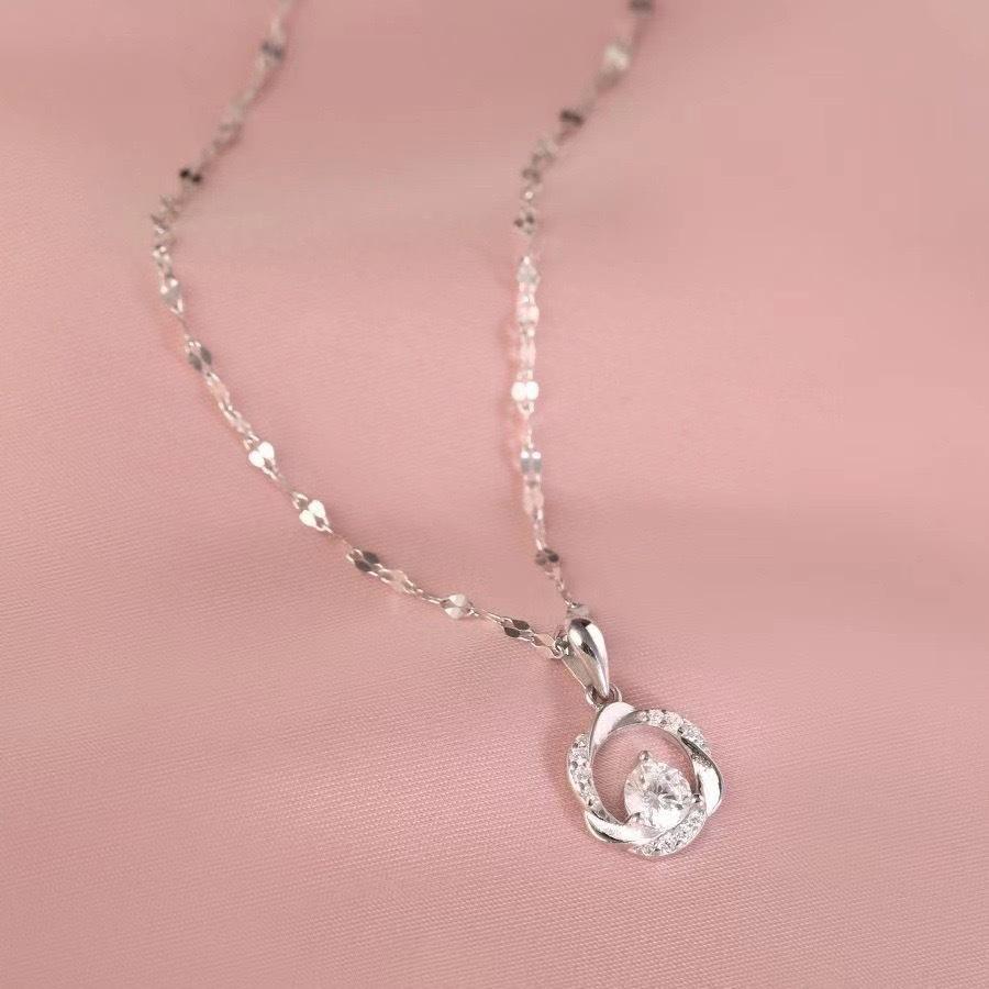 Zirkon Halskette Damen Nische insi einfache Schlüsselbeinkette High-End leichter Luxus Geschenk Freundin Schmuck