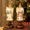 New Christmas Decorations Candle Lights Snowflake Cartoon Christmas Crystal Ball Lights Creative Christmas Ornament Lights