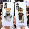 Brand Fashion Bear Phone Case for Xiaomi Redmi Note 11 10 Pro 9 K40 8 7 9S 11T 10S 8T 9A 9C 9T 11S 10C Note 11 Silicone Funda