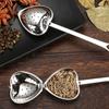 Heart-shaped Stainless Steel Loose Leaf Tea Herb Diffuser Strainer Spoon Filter Tea Infuser