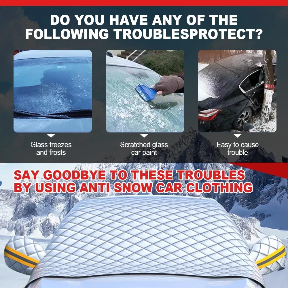 Car Windshield Snow Ice Protector Magnetic Window Sun Shade Anti Snow Frost Ice Cover Visor Auto Winter Exterior Accessories