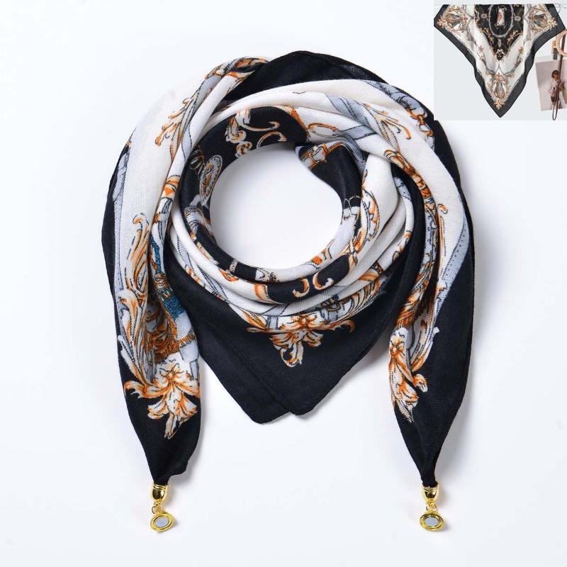 Idyllic small fresh women's imitation silk square scarf silk scarf temperament versatile scarf shawl heat