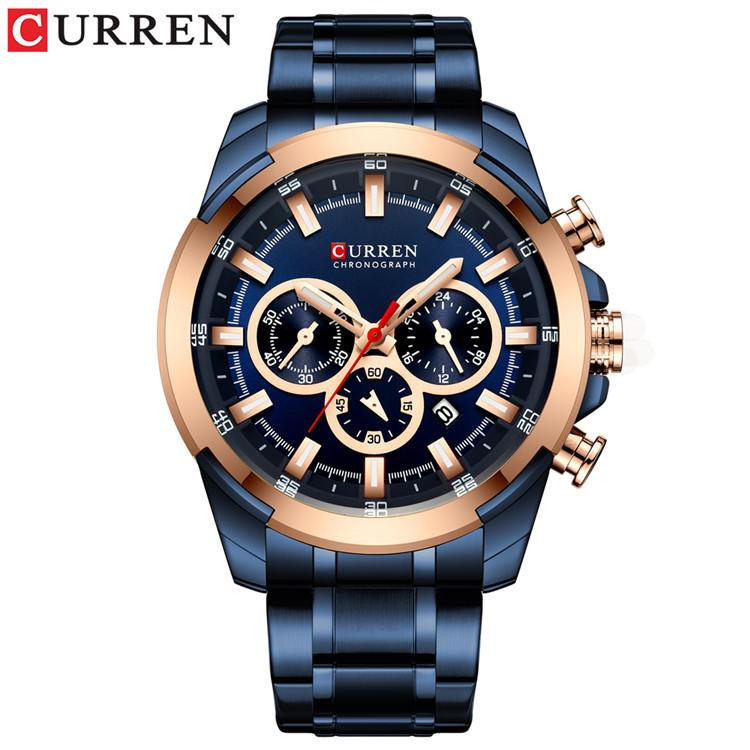 CURREN Men's Six-pin Calendar Men's Watch Business Waterproof Quartz Watch