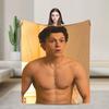Tom Holland Warm Blanket For Living Room  Funny Throw Blanket Spring Travel Car Flannel Bedspread