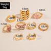 European and American New Pink Butterfly Diamond Ring Set Sweet Animal Love Cut-out Nine-piece Ring Set for Women